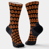 Cool Pumpkin Socken (Gewinkelt)