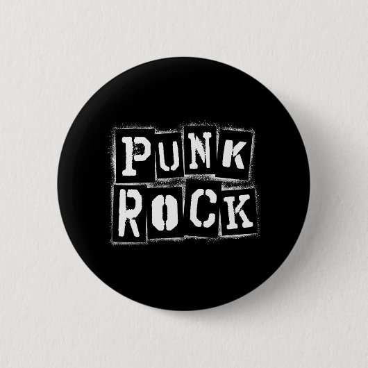 Cool Punk Rock Punkrock Hardrock Music Rockn Roll Button (Vorderseite)