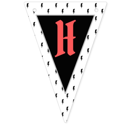 Cool Punk Rockstar Birthday Bunting Flags Wimpelkette (Zweite Fahne)