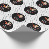 Cool Punk Rockstar First Birthday Geschenkpapier (Ecke)