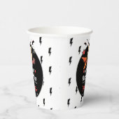 Cool Punk Rockstar First Birthday  Pappbecher (Rechts)