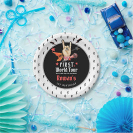 Cool Punk Rockstar First Birthday Pappteller