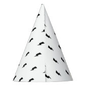 Cool Punk Rockstar First Birthday Partyhütchen (Rückseite)