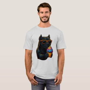 Cool Pup Cupcake – Neon-Hund mit Sonnenbrille T-Sh T-Shirt