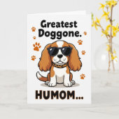 Cool Pup Muttertagskarte Karte (Gelbe Blume)