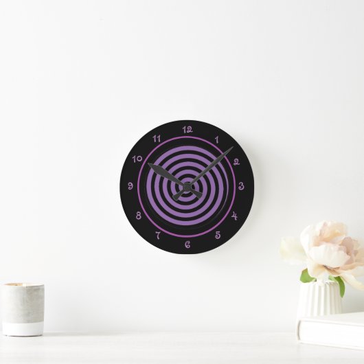 Cool Purple Spiral Vortex Runde Wanduhr (Zuhause)