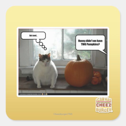 Cool Quadratischer Aufkleber (Vorderseite)