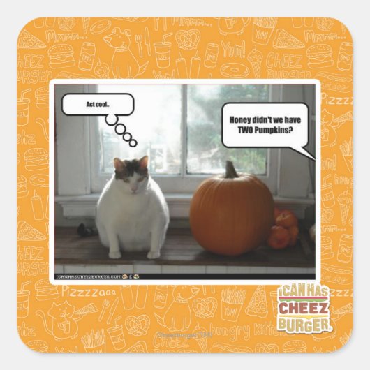 Cool Quadratischer Aufkleber (Vorderseite)