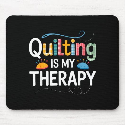 Cool Quilting Art For Men Women Sewing Quilt Lover Mousepad (Vorne)