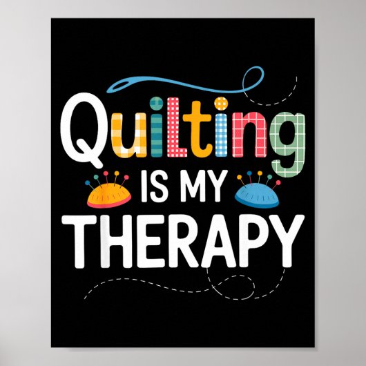 Cool Quilting Art For Men Women Sewing Quilt Lover Poster (Vorne)