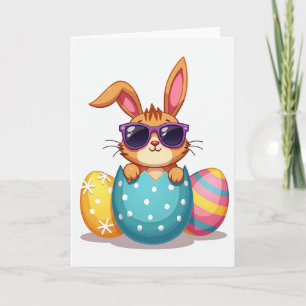 Cool Rabbit Ankündigungskarte Karte