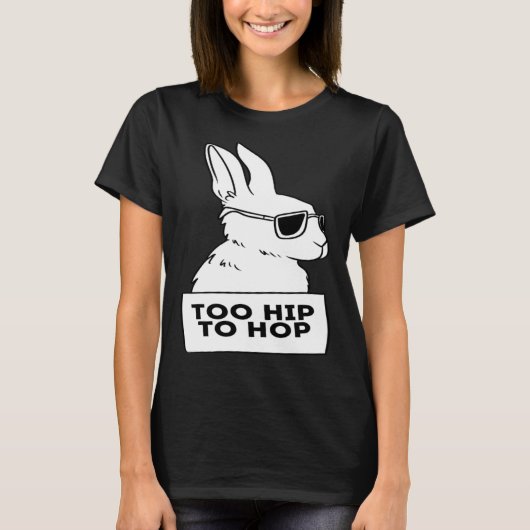 cool rabbit bunny hip hop sunglasses chill T-Shirt (Vorderseite)