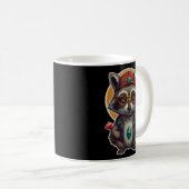 Cool Raccoon Buddy Kaffeetasse (VorderseiteRechts)