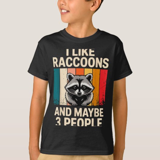 Cool Raccoon Design For Men Women Kids Racoon Racc T-Shirt (Vorderseite)