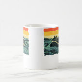Cool Rafting Art For Men Women White Water Rafting Kaffeetasse (Mittel)