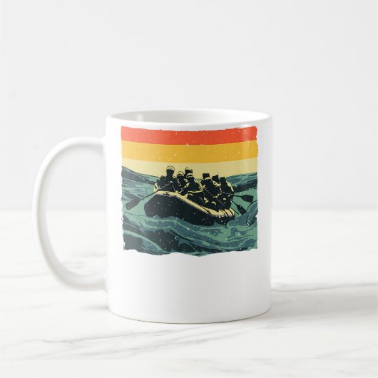 Cool Rafting Art For Men Women White Water Rafting Kaffeetasse (Links)