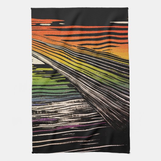 Cool Rainbow Bandana Geschirrtuch (Vertikal)