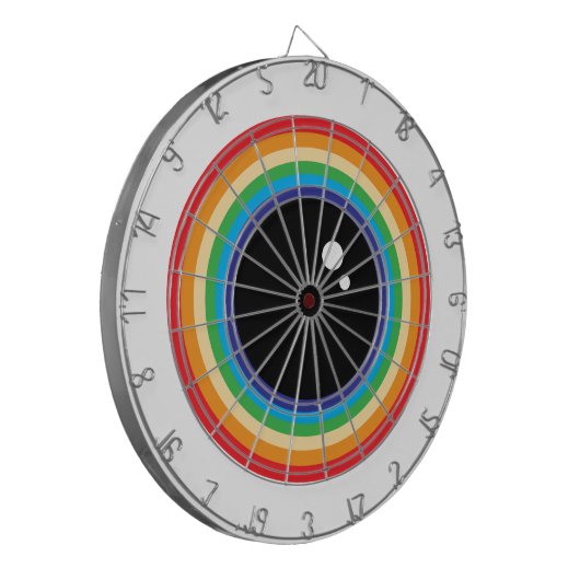 Cool Rainbow Eyeball Dartscheibe (Vorderseite Links)