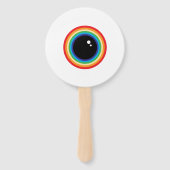 Cool Rainbow Eyeball Fächer (Rückseite)