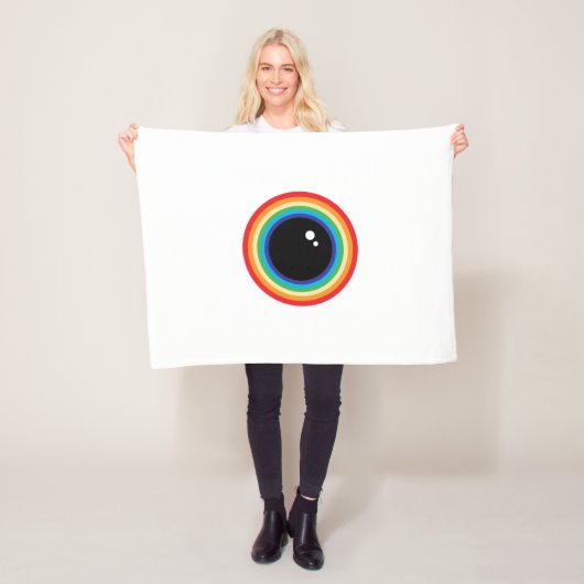 Cool Rainbow Eyeball Fleecedecke (Beispiel)