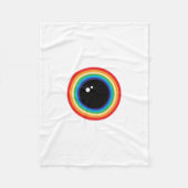 Cool Rainbow Eyeball Fleecedecke (Vorderseite)