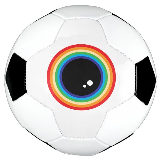 Cool Rainbow Eyeball Fußball (Gedreht)