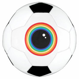 Cool Rainbow Eyeball Fußball