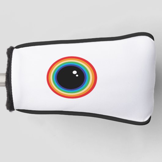 Cool Rainbow Eyeball Golf Headcover (Vorderseite)