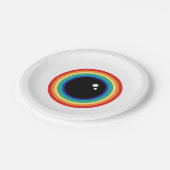Cool Rainbow Eyeball Pappteller (Schrägansicht)
