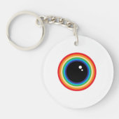 Cool Rainbow Eyeball Schlüsselanhänger (Vorderseite)