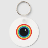 Cool Rainbow Eyeball Schlüsselanhänger (Vorderseite)