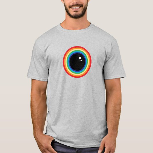 Cool Rainbow Eyeball T-Shirt (Vorderseite)