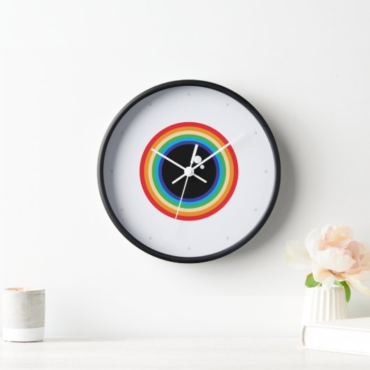 Cool Rainbow Eyeball Uhr (Zuhause)