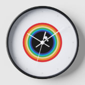 Cool Rainbow Eyeball Uhr (Vorderseite)