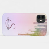 Cool Rainbow Glitzer Tropfens Ombre Case-Mate iPhone Hülle (Rückseite (Horizontal))