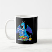 Cool Reading Books Dragon Book Lover Bookworm Men Kaffeetasse (Links)