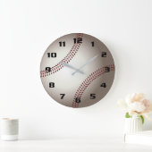 Cool Realistischer Baseball Große Wanduhr (Zuhause)