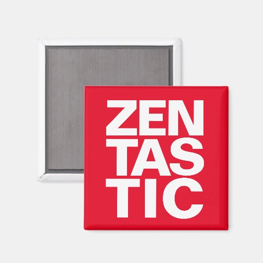 Cool Red Zentastic Magnet (Vorderseite/Rückseite)