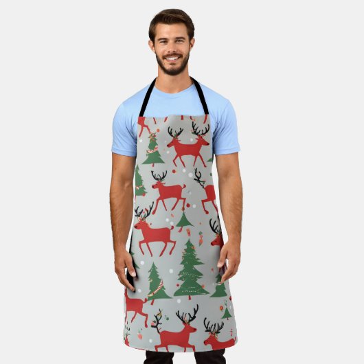Cool Reindeers Schürze (Getragen)