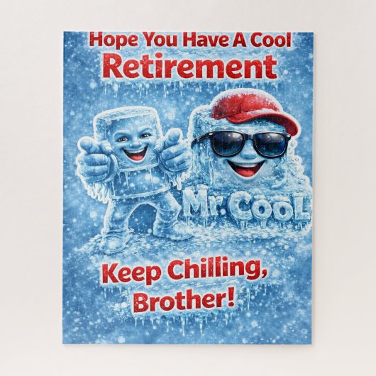 Cool retirement jigsaw puzzle for brother funny Mr (Vertikal)