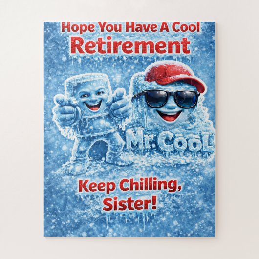 Cool retirement jigsaw puzzle for sister funny Mr. (Vertikal)