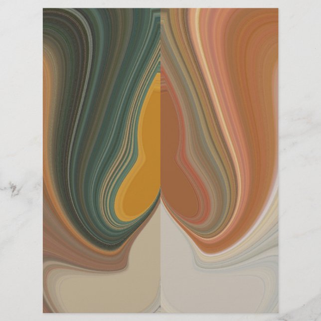 Cool Retro Abstrakt Graphic bunt Matata strand (Vorderseite)