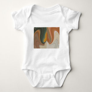 Cool Retro Abstrakt Graphic bunt Matata strand Baby Strampler
