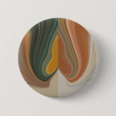 Cool Retro Abstrakt Graphic bunt Matata strand Button (Vorderseite)