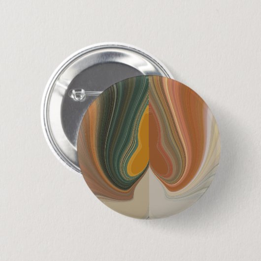 Cool Retro Abstrakt Graphic bunt Matata strand Button (Vorne & Hinten)