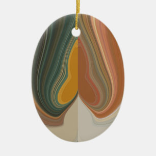 Cool Retro Abstrakt Graphic bunt Matata strand Keramik Ornament