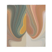 Cool Retro Abstrakt Graphic bunt Matata strand Notizblock (Vorderseite)