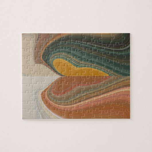 Cool Retro Abstrakt Graphic bunt Matata strand Puzzle (Horizontal)