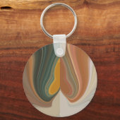 Cool Retro Abstrakt Graphic bunt Matata strand Schlüsselanhänger (Vorderseite)