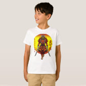 Cool Retro Armored Samurai mit 2 Katanas T-Shirt (Vorne ganz)